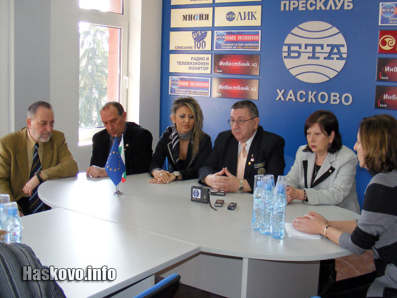 Представителите на Ротари в Хасково Представителите на Ротари в Хасково