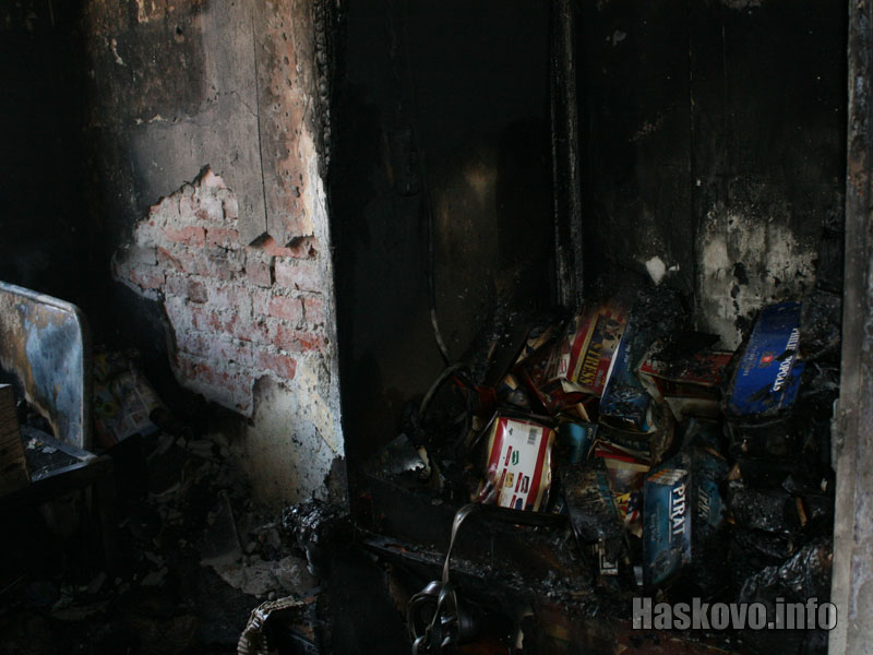 Мястото в кухнята, от където е тръгнал пожара