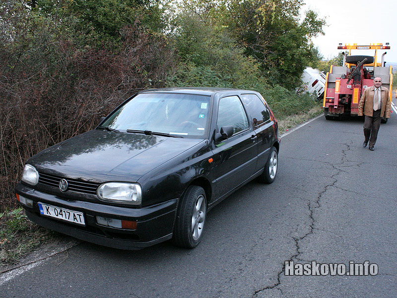 Катастрофа с обърнат автобус