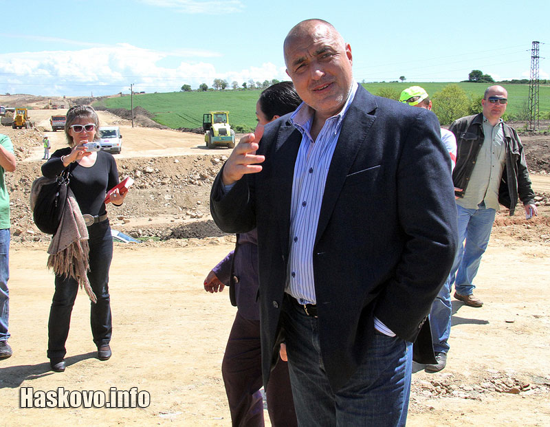Бойко Борисов на магистрала Марица