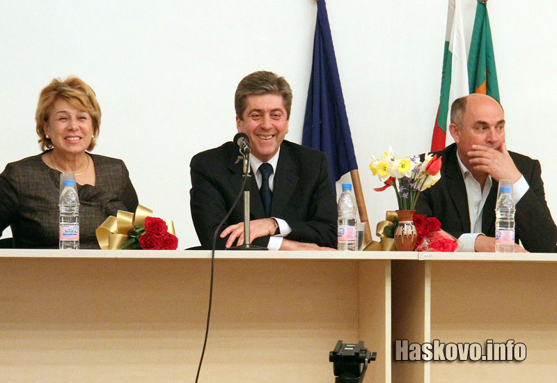 Емилия Масларова, Георги Първанов и Георги Манолов