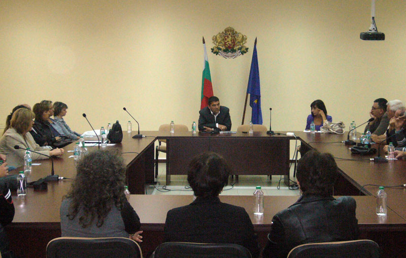 Среща на Стефан Димитров със синдикалисти