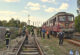 Локомотив горя край хасковската жп гара